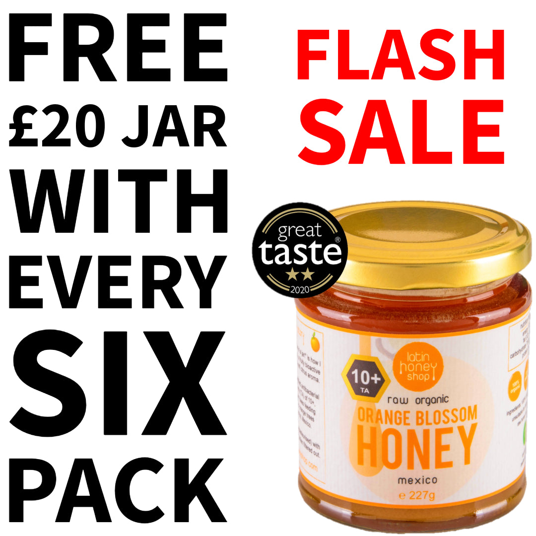 FLASH SALE: FREE £20 Honey With Every Six Pack Until Sunday