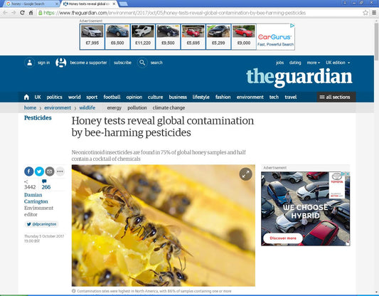 Article in The Guardian about contamination in honey