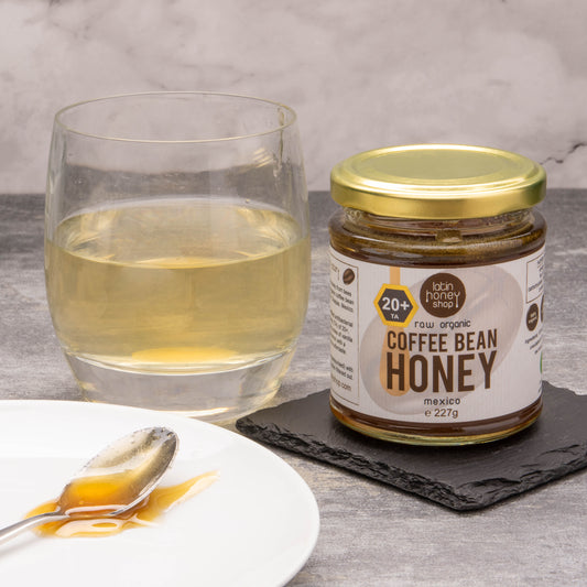Coffee Bean Honey Active 20+ Raw Organic Latin Honey Shop