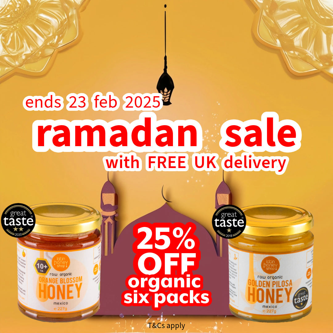 ENDING Ramadan Sale - 25% Off Organic Honey Six Packs