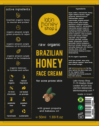 Thumbnail for NEW Raw Organic Brazilian Honey Face Cream For Acne - 50ml