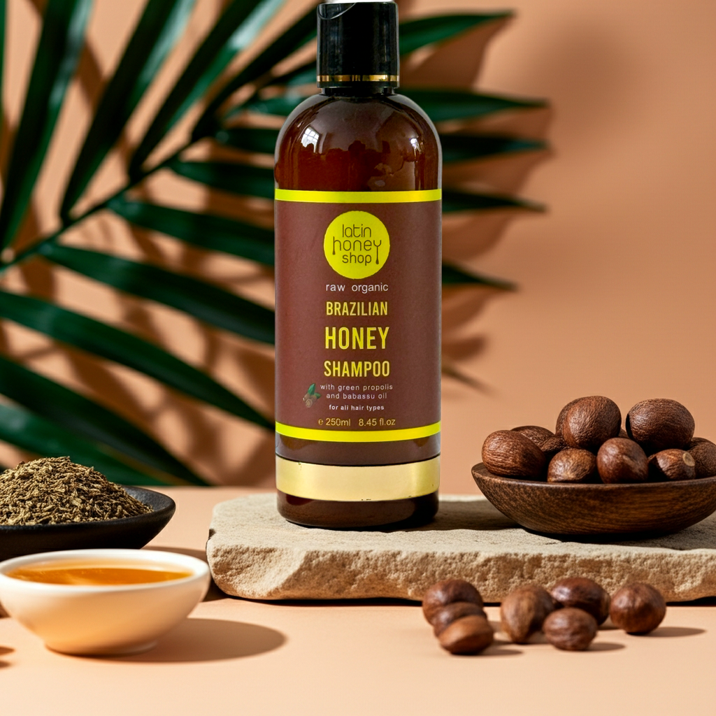 Raw Organic Brazilian Honey Shampoo 250ml