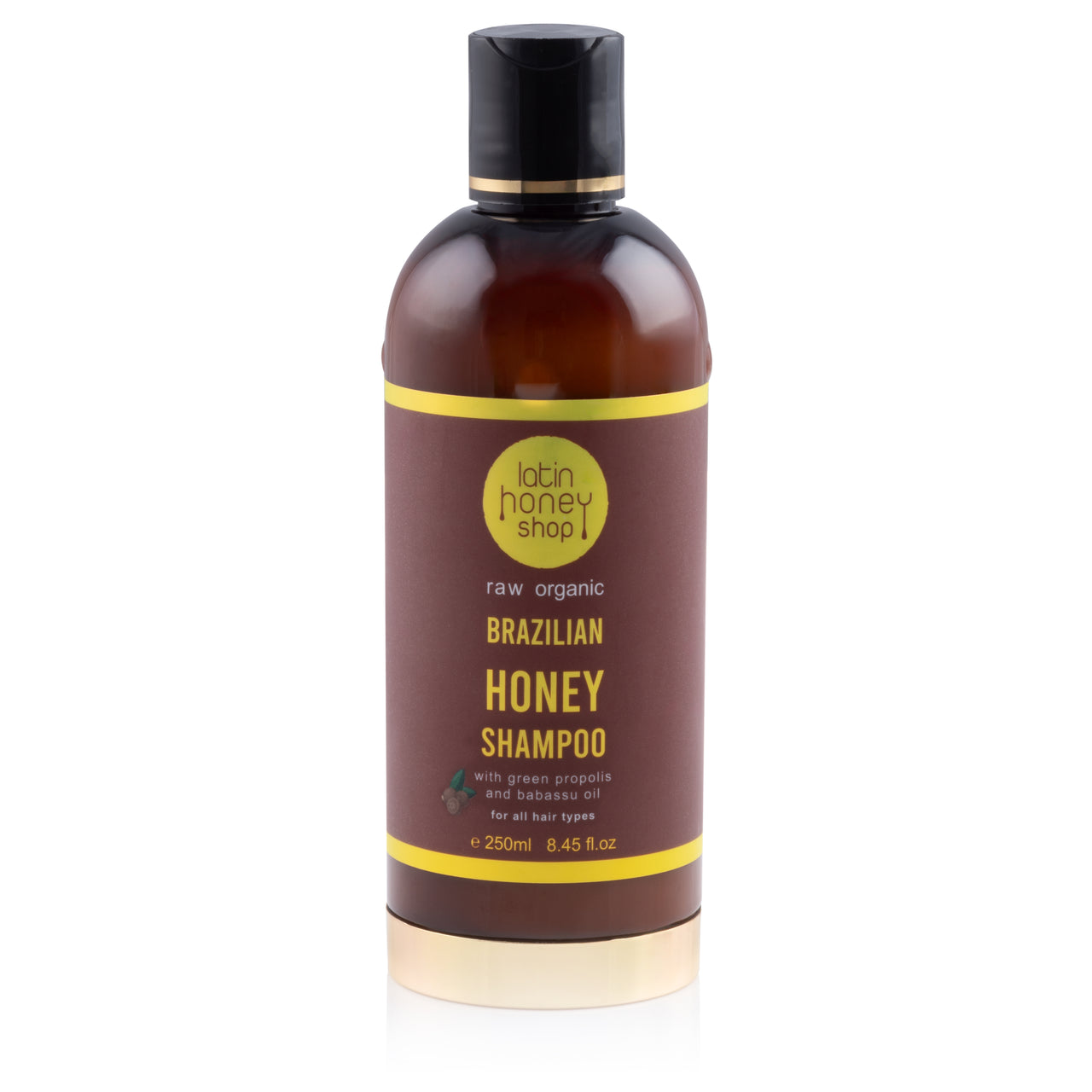 Latin Honey Shop Raw Organic Brazilian Honey Shampoo 250ml