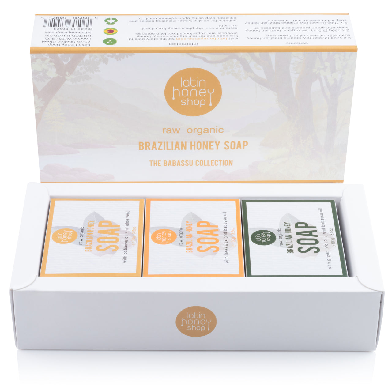 Raw Organic Brazilian Honey Soap Gift Set - Latin Honey Shop