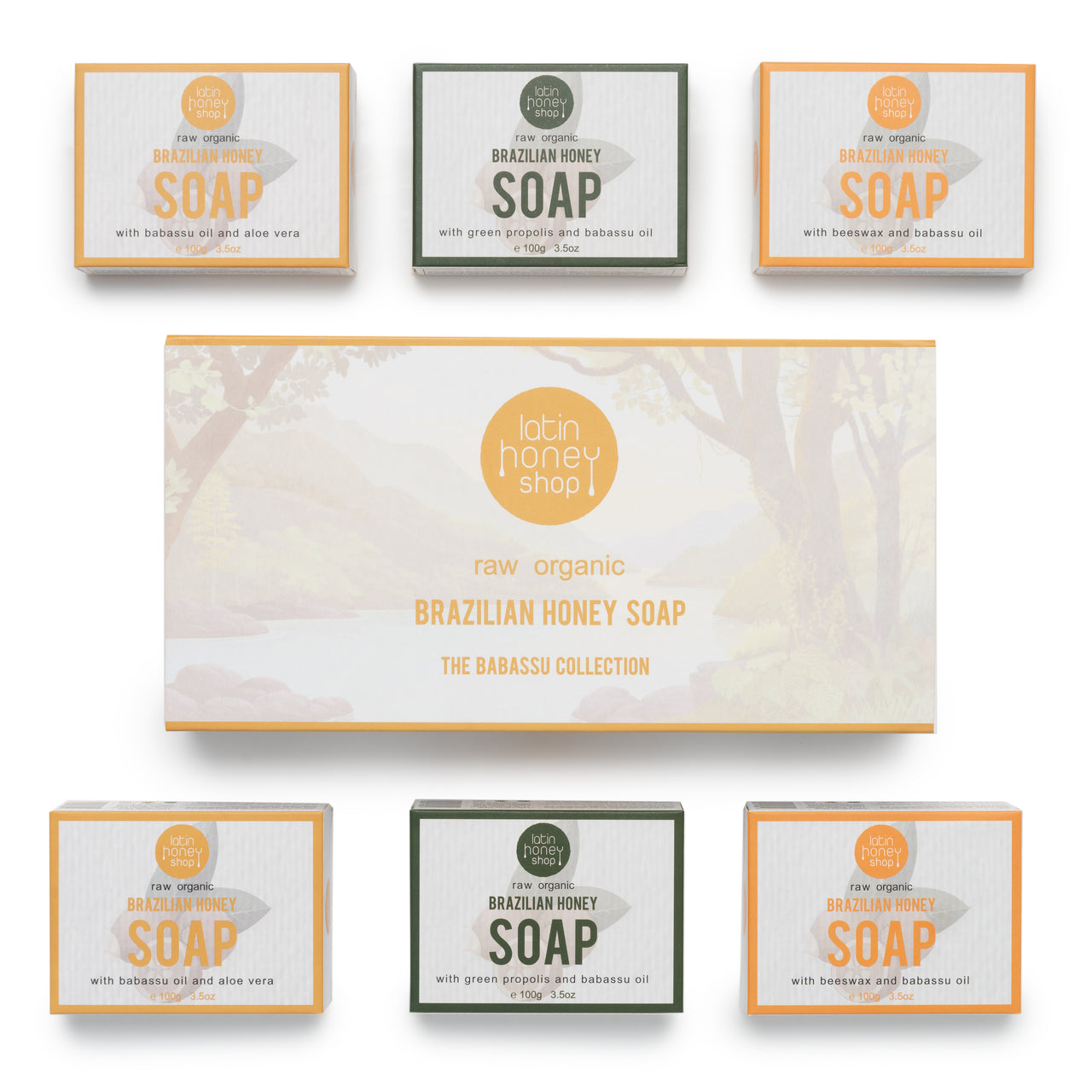 Raw Organic Brazilian Honey Soap Gift Set - Latin Honey Shop