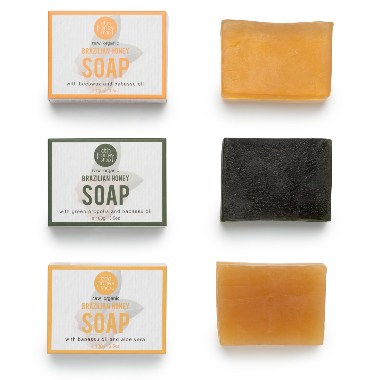 Raw Organic Brazilian Honey Soap Gift Set - Latin Honey Shop