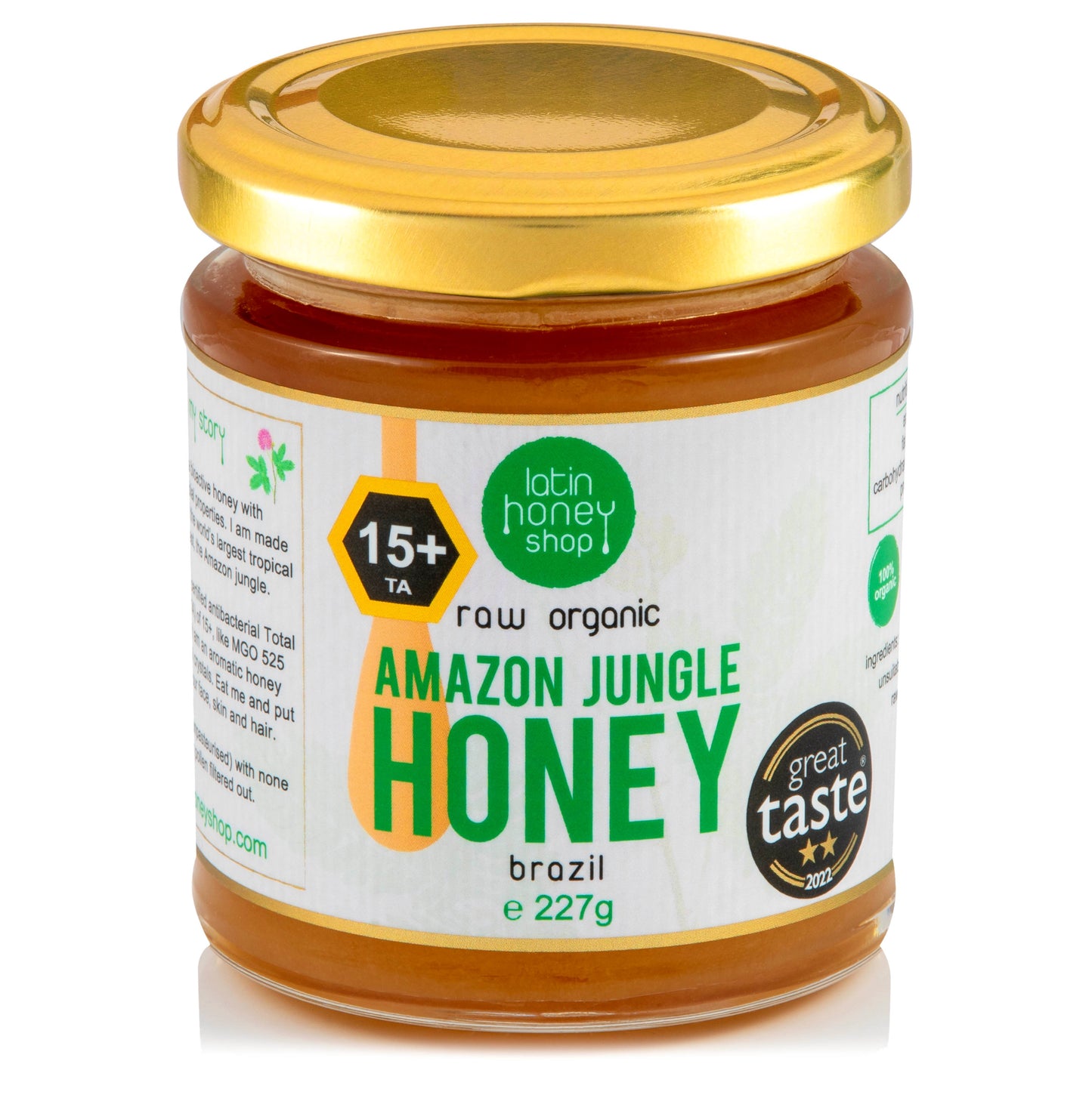 Latin Honey Shop 15+ roher Bio-Amazonas-Dschungelhonig aus Brasilien