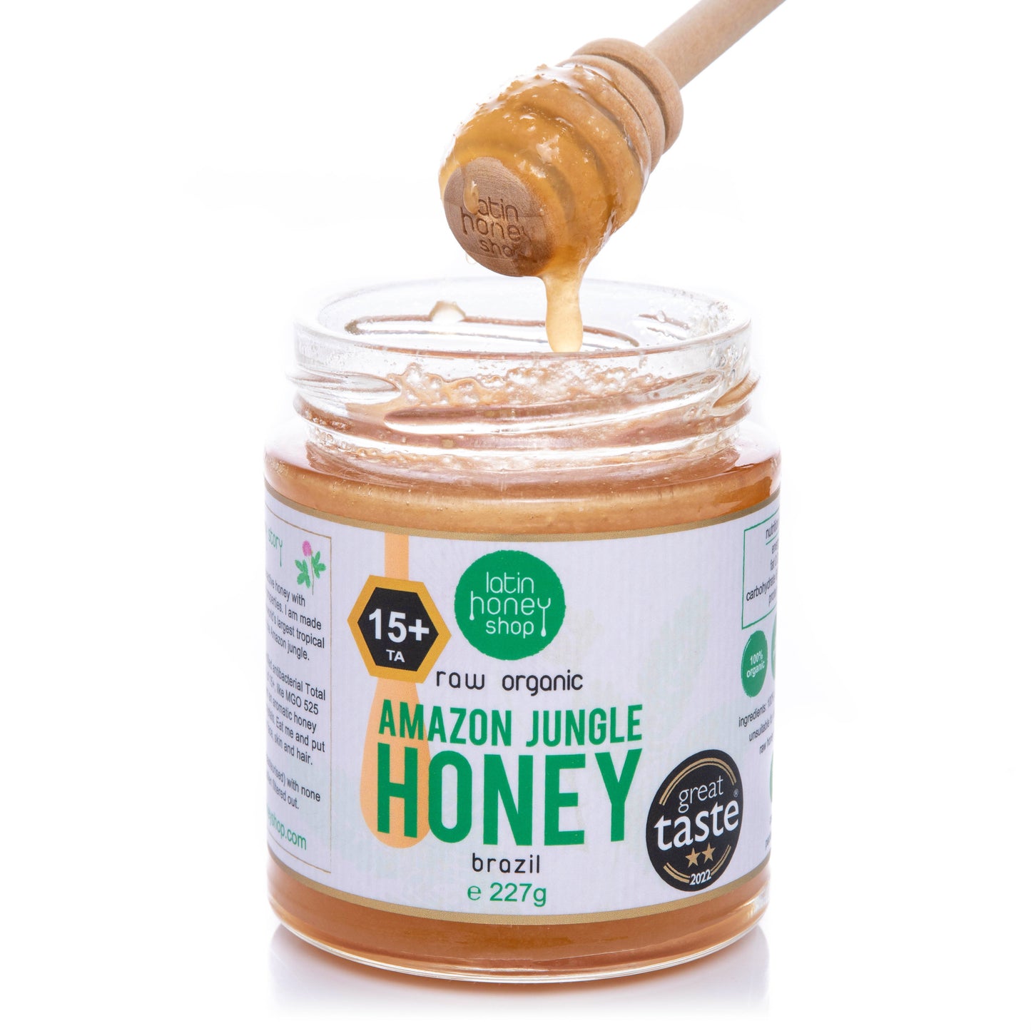 Latin Honey Shop 15+ roher Bio-Amazonas-Dschungelhonig aus Brasilien