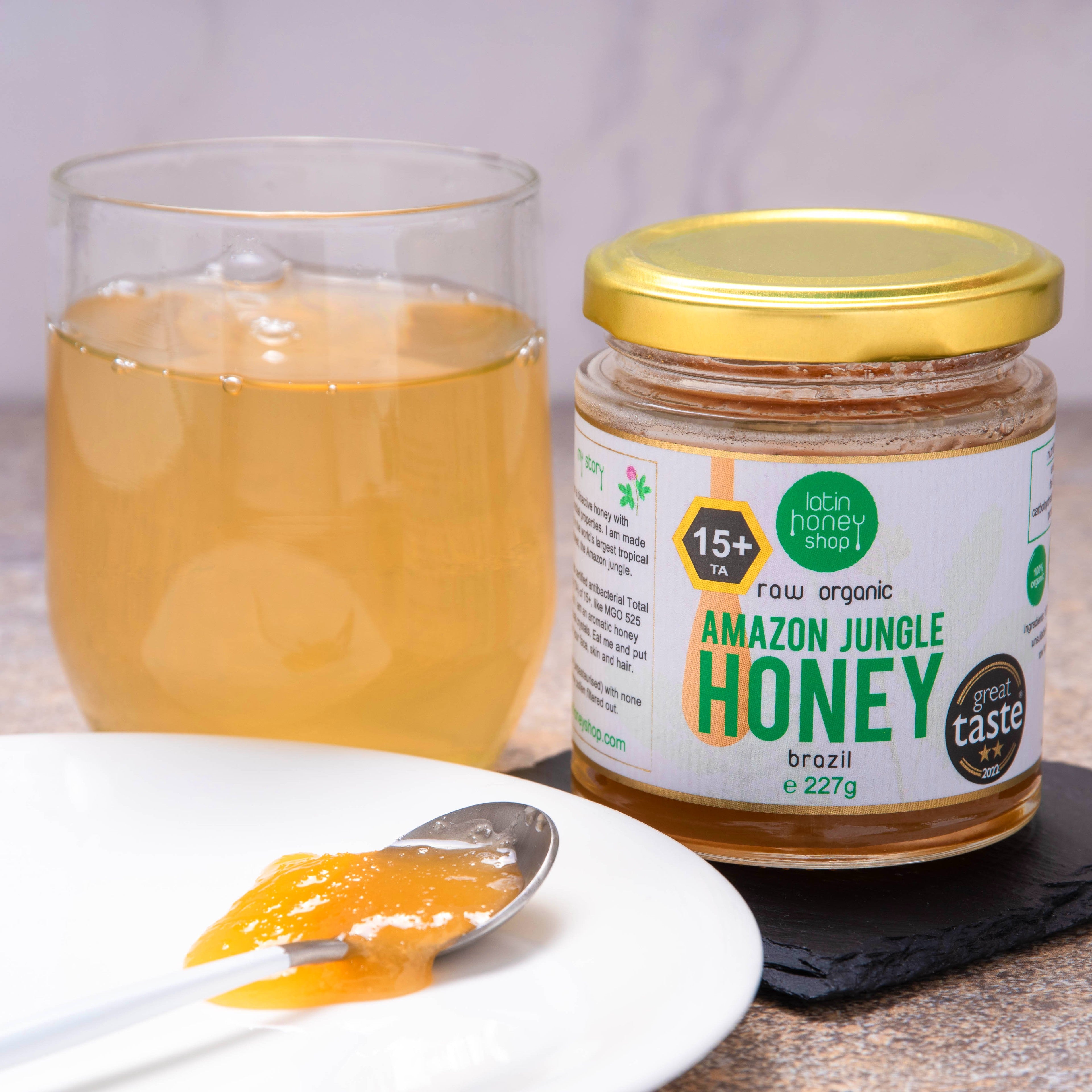 Latin Honey Shop 15+ roher Bio-Amazonas-Dschungelhonig aus Brasilien