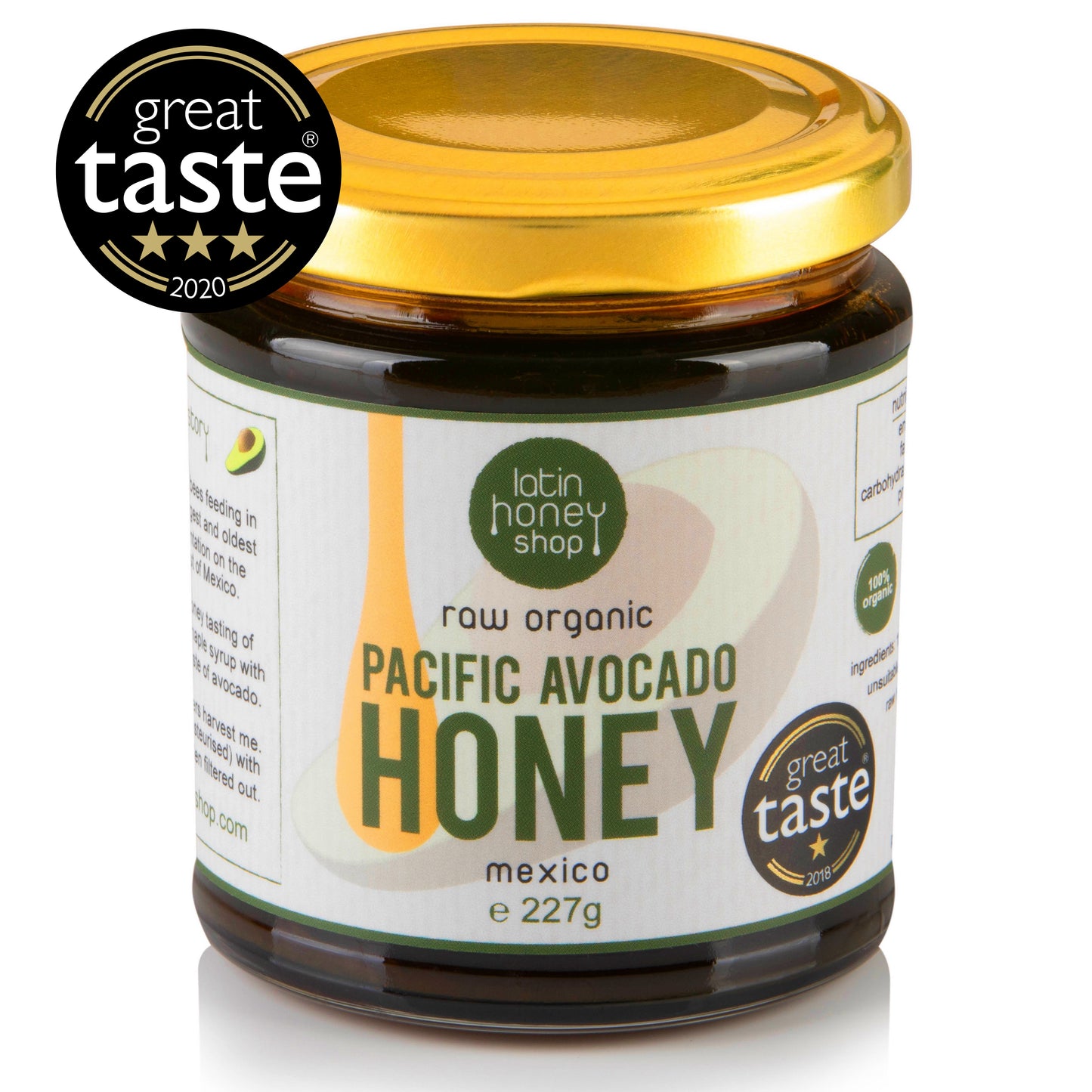 Latin Honey Shop Roher Bio-Pazifischer Avocadohonig aus Mexiko