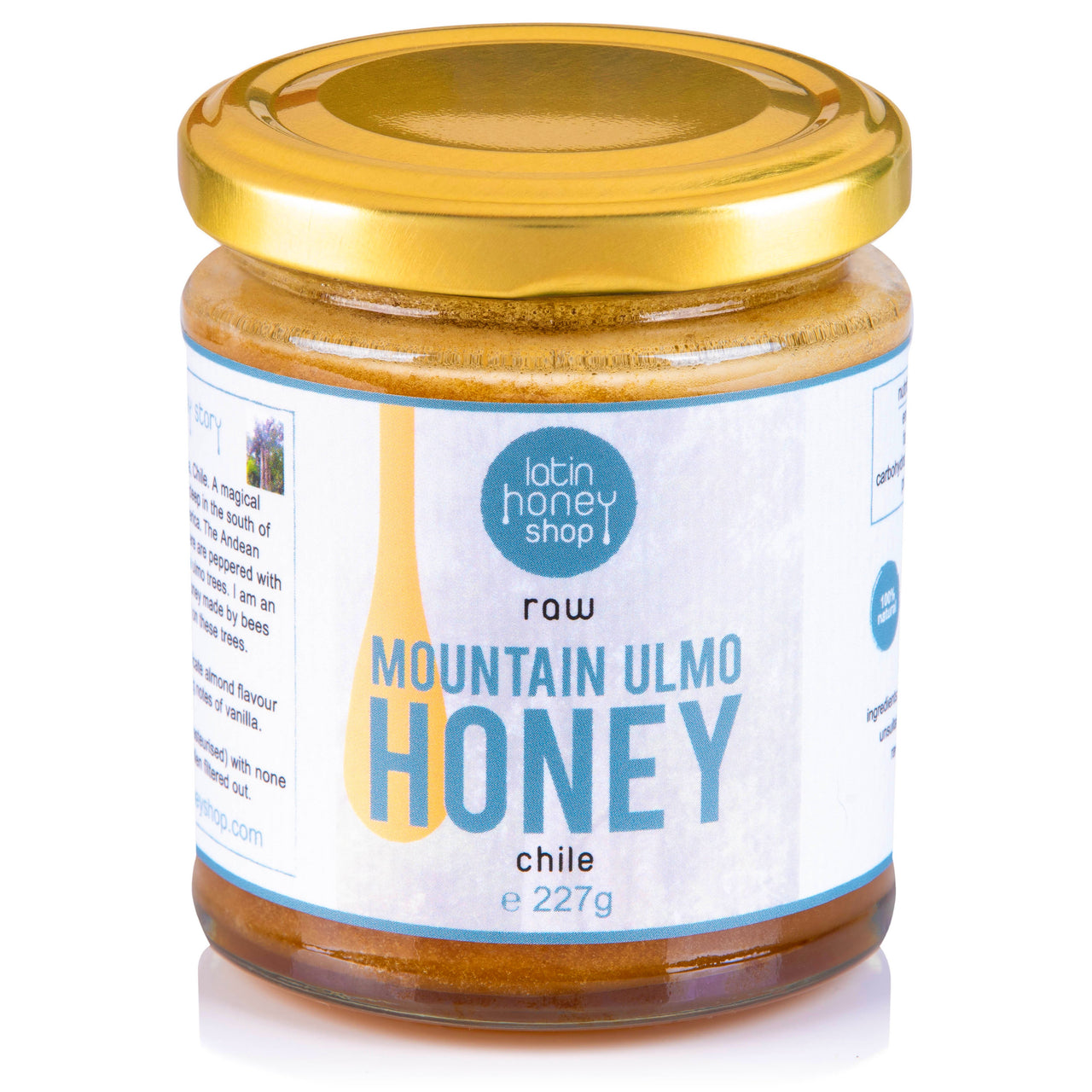 Raw Mountain Ulmo Honey From Chile 227g Latin Honey Shop