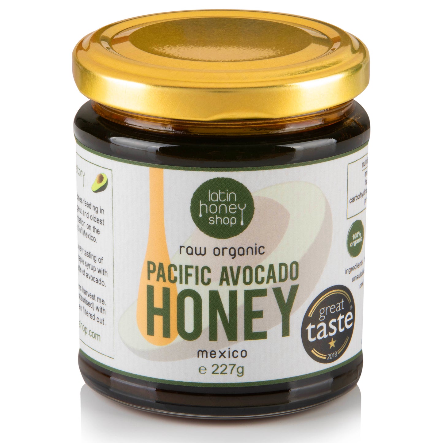 Latin Honey Shop Miel d'avocat brut biologique du Pacifique du Mexique