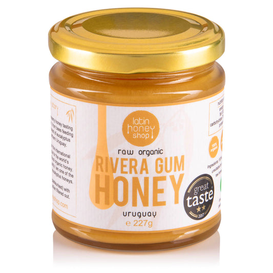 Rå økologisk rivera gum honning fra uruguay 227g latin honning butik