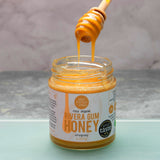 Latin Honey Shop Engraved Lotus Wood Honey Dipper Stick